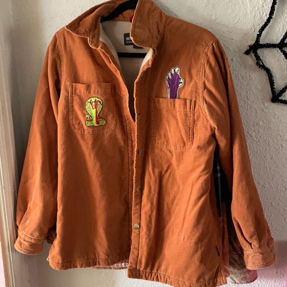Upcycled Corduroy patched jacket